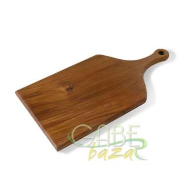 Talenan Kayu Jati Paddle Besar Natural