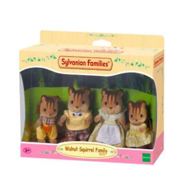 Mainan Koleksi Sylvanian Families Walnut Squirrel Family