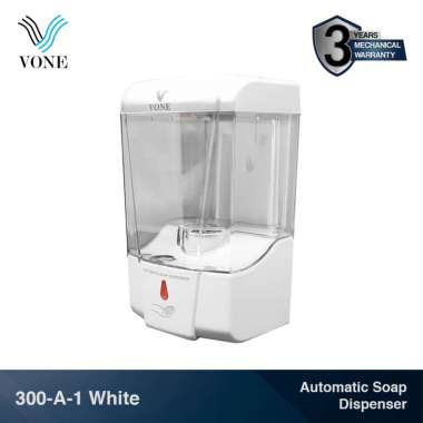 VONE Tempat Sabun Cair Otomatis Soap Dispenser Gantung Wall Tembok Sensor 300-A-1 Putih Putih