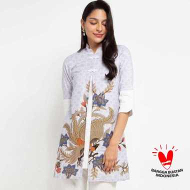 [Arthesian] Dress Batik Wanita - Vivien Dress L putih