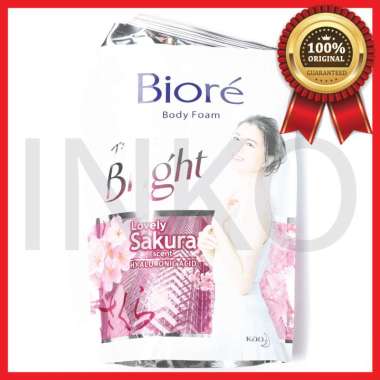 Promo Harga Biore Body Foam Bright Lovely Sakura Scent 450 ml - Blibli