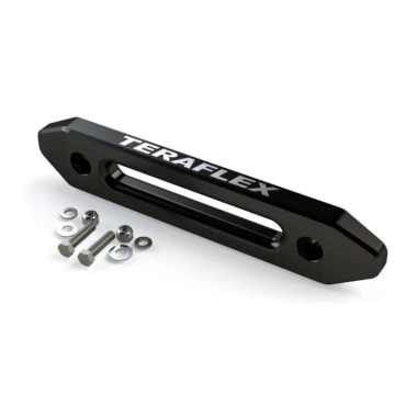 Fairlead Tali Plasma RockGuard Aluminum Winch Hawse Fairlead HITAM