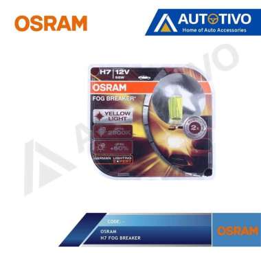 Osram Head Lamp H7 Fog Breaker New Packaging Lampu Depan Kuning