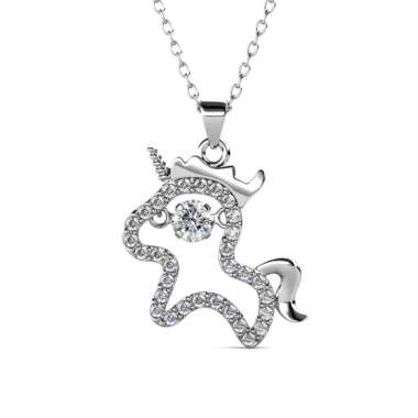 12 Dancing Zodiac Pendant HORSE - Kalung Crystal by Her Jewellery