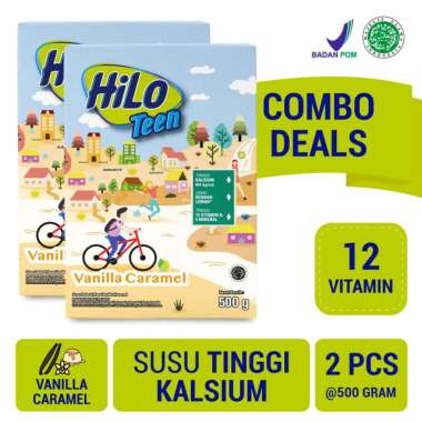 Promo Harga Hilo Teen Vanilla Caramel 500 gr - Blibli