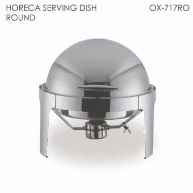 OXONE Round Roll Top Chafer Horeca Series OX-717RO SILVER