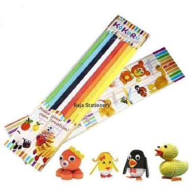 Kokoru Color Corrugated Paper Long / Kertas Gelombang Panjang Multicolor