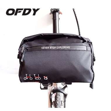 TAS FRONT BLOCK FRONTBLOCK SEPEDA LIPAT BROMPTON TRIFOLD FOLDING BIKE WATERPROOF UNIVERSAL
