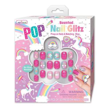 HOT FOCUS Pop Glamour Nails 031UC Mainan Kuku Tempel mainan kuku palsu mainan kuku impor pretend pla