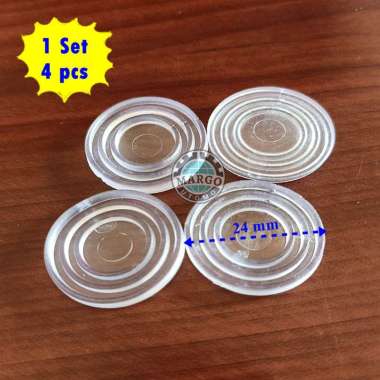 Karet Pengganjal Kaca Meja Transparan - 4PCS