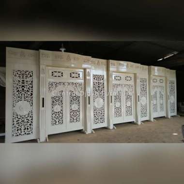 Gebyok Pelaminan Pengantin Cat Duco Ukiran Jepara Ukir Minimalis