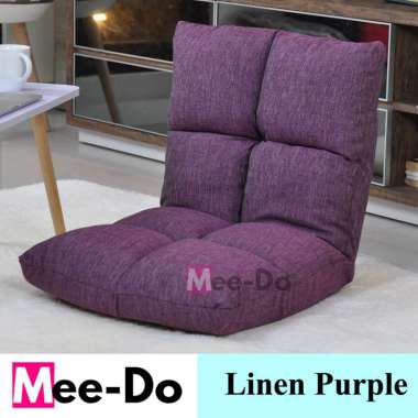 Mee-Doo Tatami Linen Kursi Lesehan / Kursi Lantai / Sofa Lantai Linen - Ungu