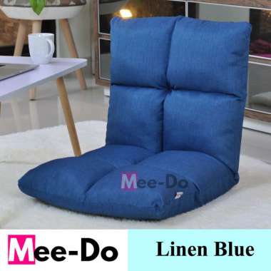 Mee-Doo Tatami Linen Kursi Lesehan / Kursi Lantai / Sofa Lantai Linen - Biru