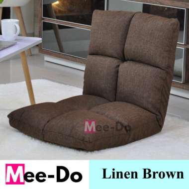 Mee-Doo Tatami Linen Kursi Lesehan / Kursi Lantai / Sofa Lantai Linen - Coklat