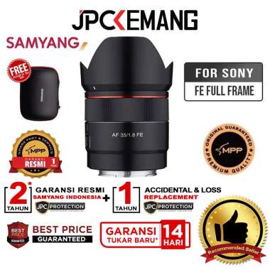 JPC KEMANG Samyang AF 35mm f1.8 for Sony Samyang 35mm f/1.8 for Sony E Full Frame GARANSI RESMI Stan