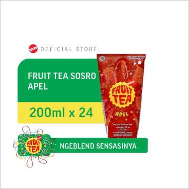 Fruit Tea Sosro Apel [Genggam/ 200 ml/ 24 pcs]