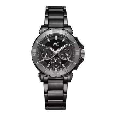 Alexandre Christie AC 9205 BFBEPBA Ladies Black Dial Black Stainless Steel Strap [Machtwatch] Hitam
