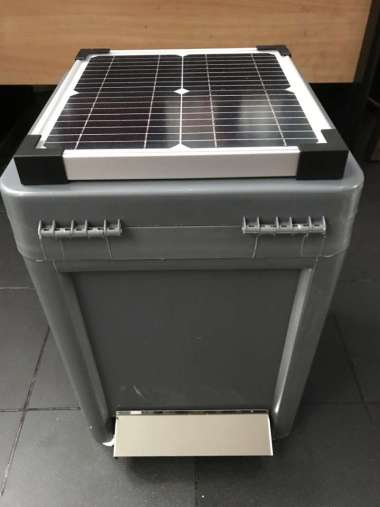 Autofeeder, mesin makan ikan koi, kolam koi