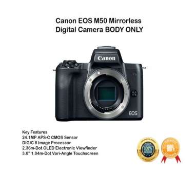 Canon EOS M50 BO Mirrorless Digital Camera BODY ONLY