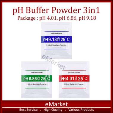 pH Buffer Kalibrasi - Bubuk pH Meter 4.01 6.86 9.18