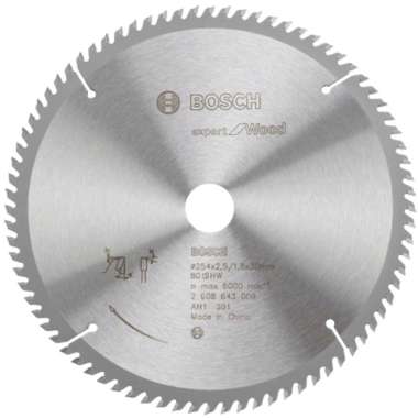 Bosch Circular Saw Blade For Wood / Mata Potong Circular Saw untuk Kayu 254mm 60T (643008)