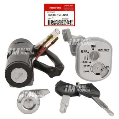 AHM 35010-KVL-N00 Key Set Kunci Kontak plus Kunci Jok Supra X 125 Lama Batman KARBU 2007 - 2013