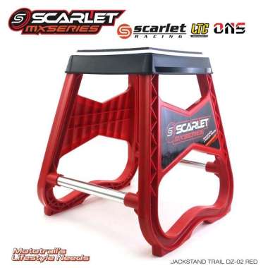 Scarlet Racing - Jackstand Paddock Tengah Standar Motor Trail DZ-02 RED
