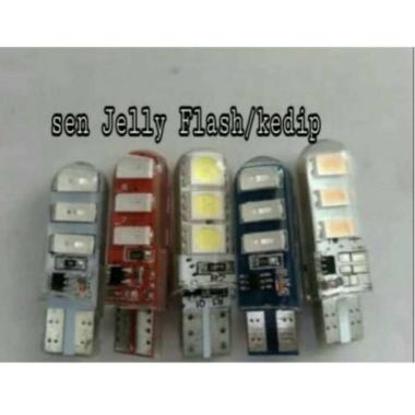 lampu Sen Jelly Flash Biru