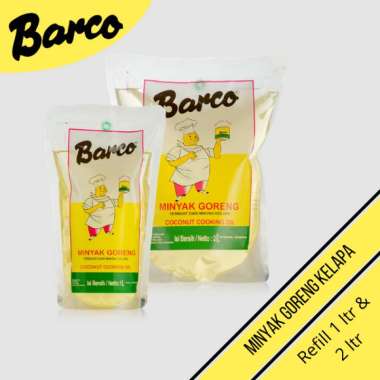 Promo!! Pouch 1 Ltr & 2 Ltr Minyak Goreng Kelapa "Barco"