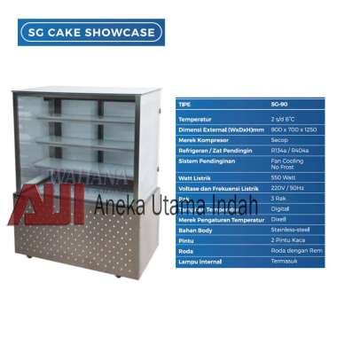 SG-90FA RECTANGULAR CAKE SHOWCASE / SHOWCASE KUE PERSEGI