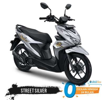 Honda BeAT STREET CBS Sepeda Motor [VIN 2021] Silver Malang