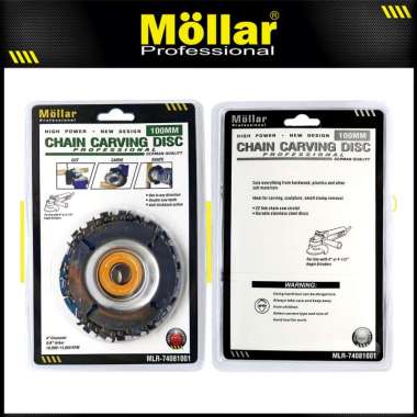 MOLLAR 74081001 Mata Gerinda Potong Kayu Ukir Pahat Wood Chain Carving