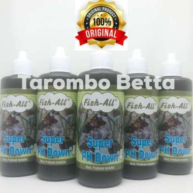 Fish All Super PH DOWN - Penurun PH Air Aquarium Kolam Ikan 100 ml cc