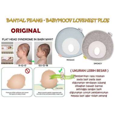 Pnb19 Bantal Peang Babymoov Lovenest Plus Bantal Bayi Smokey Grey