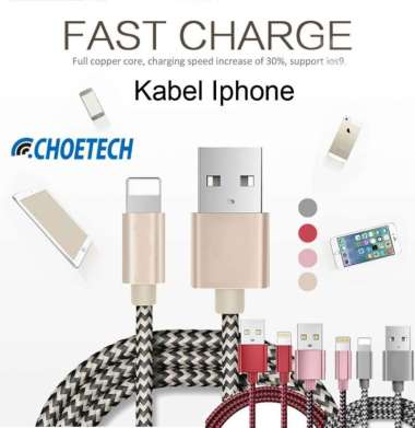 CHOETECH IP006 KABEL DATA LIGHTNING CABLE FOR APPLE IPHONE IPAD IPOD RED