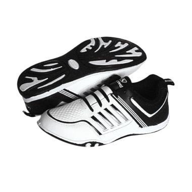 RecordShoes Cupertino Black Sepatu Badminton - White