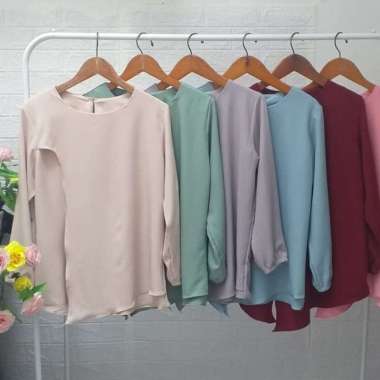 Jual Blus Putih Wanita Terbaru Harga Promo Original Blibli Com