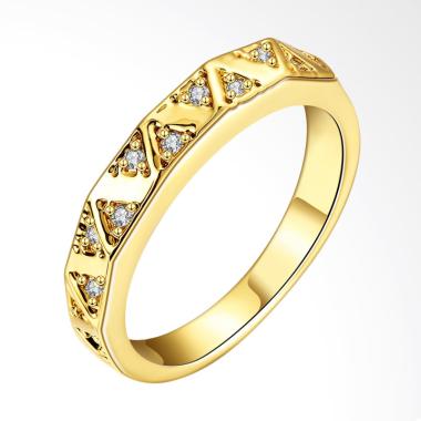Bella & Co Ring KZCR024-A-7 Aksesoris Cincin Lapis Emas