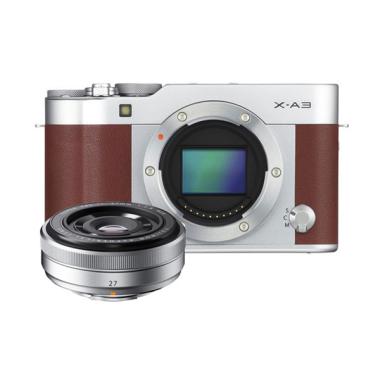 Fujifilm X-A3 Body Brown + Lensa X ... ilver - Kamera Mirrorless