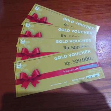 Voucher Fisik LakuEmas Nominal 500 Ribu