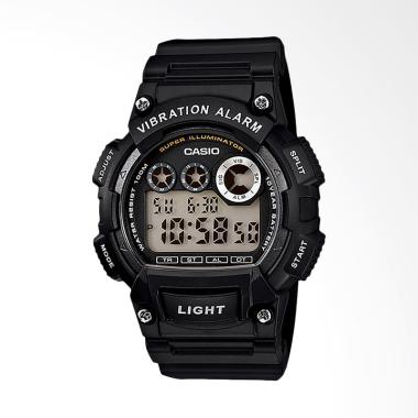CASIO W-735H-1AVDF Standard Vibration Alarm Jam Tangan Wanita - Black
