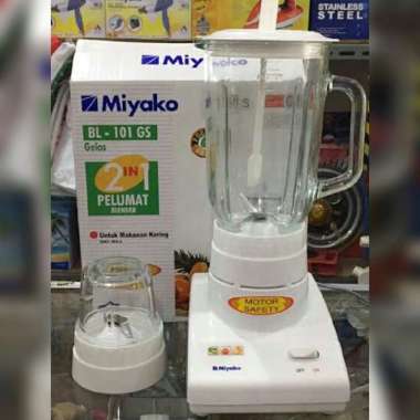 Miyako Blender 2In 1 1 Liter BL-101 GS BL 101 GS BL101 GS Kaca putih