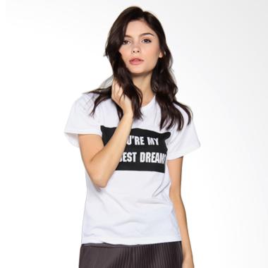 JCLOTHES Tumblr Tee Branded Wildest Dreams Kaos Wanita - Putih