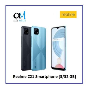 Realme C21 [3/32 GB] Smartphone Garansi Resmi Realme Cross Blue