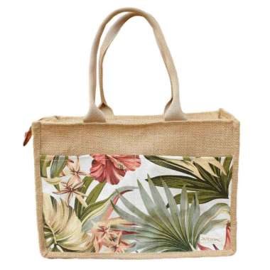 Tas Goni Laminasi / Tas Burlap Laminasi / Jute Bag - MOTIF KANVAS Motif A