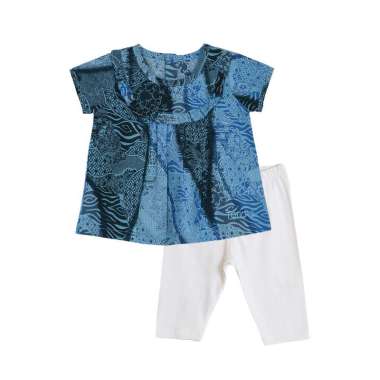 TORIO Smart Casual Batik Legging Set - Baju Setelan Batik Anak Perempuan 18-24 bulan