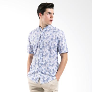 MANLY Troxler Slim Fit Pattern Shirt Kemeja Pria