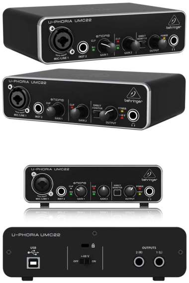 Soundcard Behringer U-PHORIA UMC22 / UMC 22