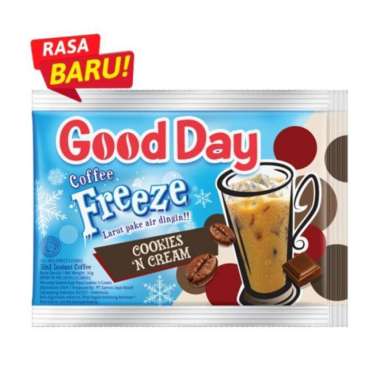 Promo Harga Good Day Coffee Freeze Cookies n Cream per 10 sachet 30 gr - Blibli