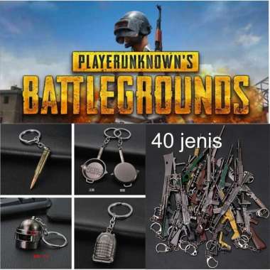 Gantungan kunci PUBG keychain Zinc Alloy Pendant souvenir pernikahan - Gantugan kunci motor mobil se